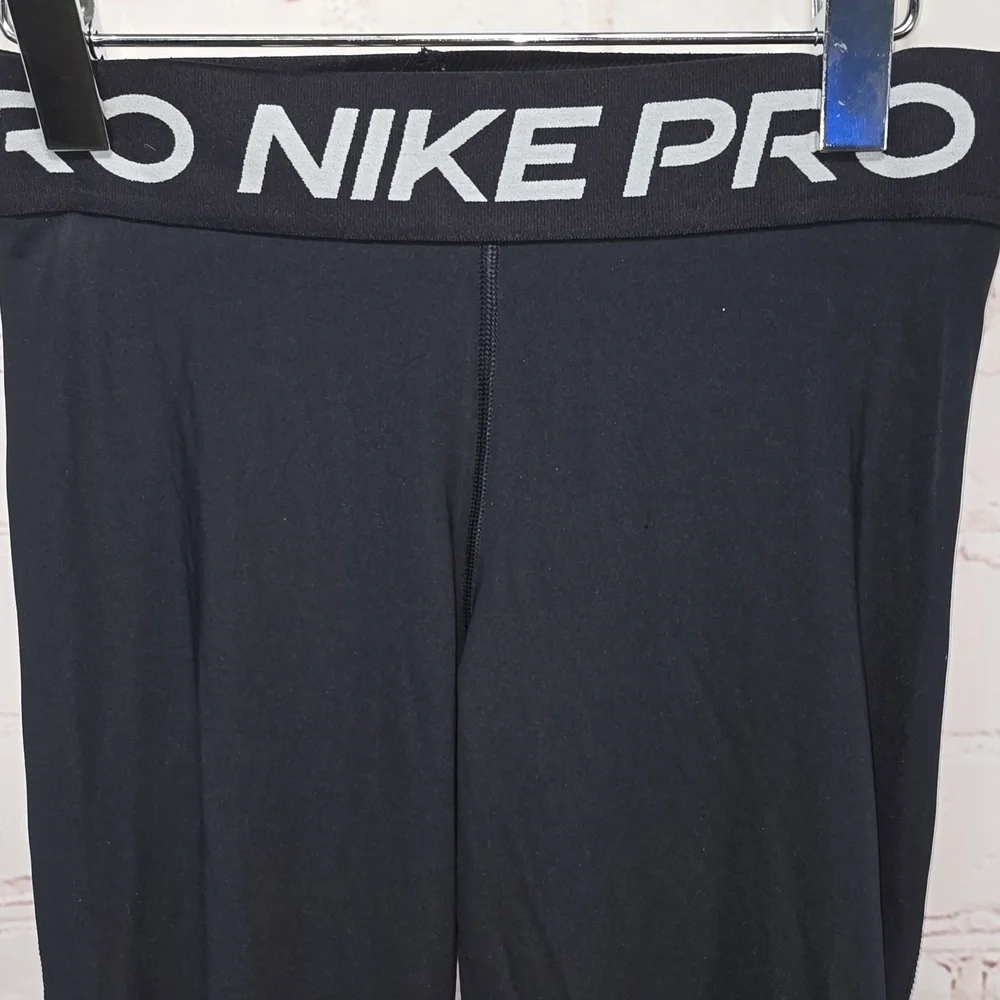 Nike Pro Dri Fit Black Leggings Mesh Back Legs Women's Small